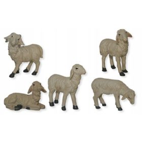    Grup de oi de până la 2,5 cm înălțime, 5 bucăți pentru figurine de 5-6 cm