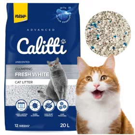  Litier pentru pisici CALITTI Fresh White Bentonite 20L