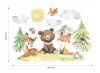 Autocolante Wally Fox XL de pădure, 2 foi