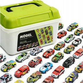    SET MARE DE MAȘINI ARCOURI METALICE într-o valiză Mașini cu motor