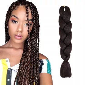    PĂR ARTIFICIAL SINTETIC PENTRU PODURI DREADS DREADS EXTENSII V. MARO ÎNCHIS #2