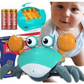    RUNNING CRAWLING CRAB INTERACTIVE JUCĂRIE CADOU PENTRU UN COPIL CĂRĂCIUN + 3× baterie Kodak AA zinc-carbon (R6) 1 buc.