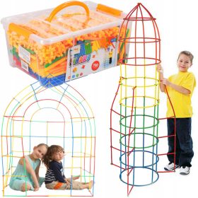  Blocuri de constructii paie bastoane 700 buc tuburi