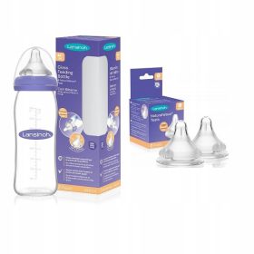   Biberon Lansinoh 240 ml 77150 + Tetina de silicon Lansinoh 6 m+