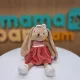  Iepure de pluș Bunny Sisters în fustă roșie, 30 cm (Bukowski)