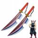  Sabie Japoneza Katana 79cm Kimetsu no Yaiba Uzui Tengen set de 2 buc