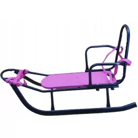  Adbor Piccolino BLACK sanie metalică roz-negru