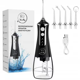    IRIGARE DENTARĂ FĂRĂ FĂRĂ PENTRU DINȚI PUTERNIC 5 DUZE HEELLY BLACK