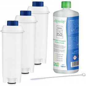    3 FILTRE Apă pentru mașina de cafea DELONGHI DINAMICA Detartrant pentru DELONGHI 1000 ml