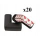  Protectie, protectie colt si margini - Negru 20 buc.