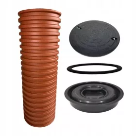   Arborele de inspecție Instalplast 315 mm, țeavă 100 cm, capac, fund și etanșare