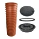 Arborele de inspecție Instalplast 315 mm, țeavă 100 cm, capac, fund și etanșare