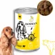  Hrana umeda BOSMAN la conserva pentru caini de toate rasele CU CARNE DE VID 12x1240 g