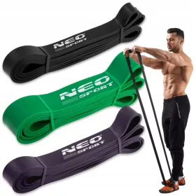   SET DE 3 BANDE DE REZISTENȚĂ LA EXERCIȚI POWER BAND PENTRU ANTRENAMENT 3 BUC NS-960