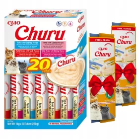  INABA CAT CHURU SOIURI TON FRUCTE DE MARE 20x14g