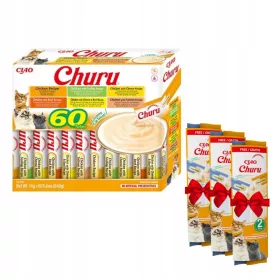 Tratament cremos INABA cu pui pentru pisici 60x14g