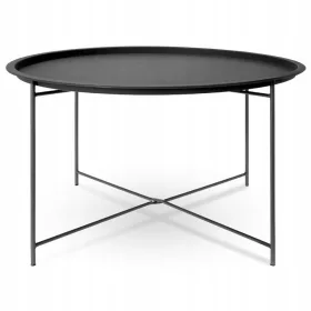    Masuta de cafea rotunda H&S Decoration 75 x 75 x 42cm neagra