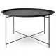  Masuta de cafea rotunda H&S Decoration 75 x 75 x 42cm neagra