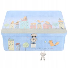    Canister de tablă Bijuterii Organizator Blocare Cadou Borcan Alimentare