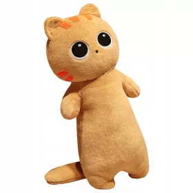    Mascota *PISICA ROSIE* perna de plus OCHI MARI 40 cm CALITATE MARE! CADOU