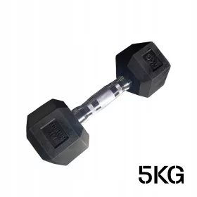  Haltere fixe acoperite/cauciucate 1x 5 kg