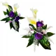 Aranjament Floral Decorativ pentru Mormânt cu Vază Inclusă - Model 15ST