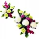 Set 2 în 1 pentru Mormânt: Aranjament Floral și Buchet în Vază - Modelul 07ST
