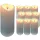 Set 10 Lumânări LED Wax de 15cm Înălțime - Ideal Pentru Casă și Grădină