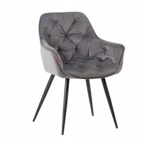    SCAUN TAPISAT, MALASAT PENTRU SUFRAG, SALA DE MINA, VELUR GRACE GREY