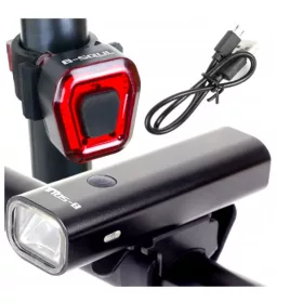    ZK-T Iluminat LED pentru biciclete Baterie LEDCREE 1000 lm + LAMPĂ LED BICICLETA BATERIE BATERIE SPATE USB LUMINĂ ROȘIE 5 MODURI