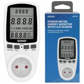  Priză SAVIO AE-01 Display încorporat