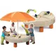  Cutie de nisip cu umbrelă Set de șantier Masă de apă Little Tikes