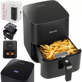    Friteuza Lovio fara grasime Friteuza cu aer LVAF001BK 1800 W 5 l