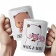  Set cani ceramice 330 ml Bubu si Dudu Pentru Cadou de cuplu
