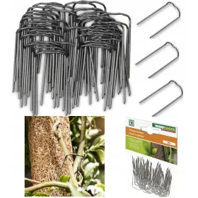    50X CÂLIGE CLIPS PENTRU FIXAREA PLANTELOR FLORII RĂDĂCINI PE TRUNCHI DE COPACI