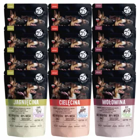    Hrana umeda pentru caini PET REPUBLIC mix de arome 12 x 500g