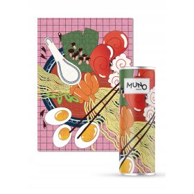    Muno Puzzle 1000 piese „Bowl Ramen” de Ewela Grygiel tub decorativ