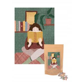    Muno Puzzle 500 piese „Singur acasă” de Ola Kryngiert geantă ecologică