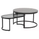  Masuta de cafea rotunda Actona Spiro 70 x 70 x 42cm neagra