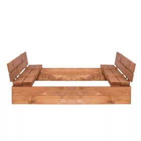    Cutie cu nisip din lemn 150x150x20 SOLID Impregnat BĂNCI RĂSUCITE