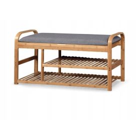    Bancuta tapitata cu depozitare Halmar 100 x 50 x 33 cm nuante de gri