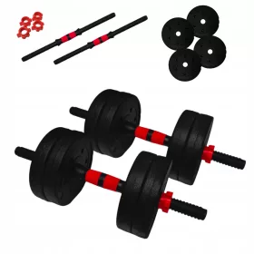  SportForFun gantere bituminoase reglabile 2x 5 kg