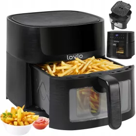    Friteuza Lovio fara grasime Friteuza cu aer LVAF002BK 1900 W 6 l