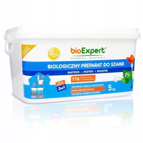   BACTERII pentru fose septice BIOEXPERT pentru statii de epurare preparat 3 in 1 pentru MIROSURI 5Kg