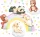  Autocolante de perete RAINBOW BEARS BUNNY_50x100cm_TK8