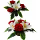 Set Ornamental pentru Mormânt cu Flori Artificiale și Buchet pentru Vază - Model 05ST