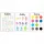  Set de 3 postere educative A3 MONTESSORI Alfabet Numere Culori MODELE