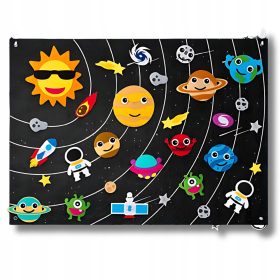  PÂSLA MAT SISTEM SOLAR BORDA EDUCATIVA PLANETĂ SPAȚIU