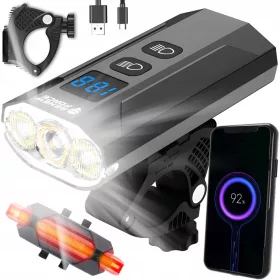    Renew Force Iluminat pentru biciclete ILUMINAT BICICLETA USB POWERBANK Baterie de 900 lm