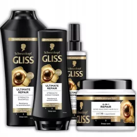    Gliss Ultimate Repair Shampoo Mask Balsam pentru păr foarte deteriorat